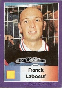 Sticker Frank Leboeuf - World Cup 1998 n. 144 - Diamond