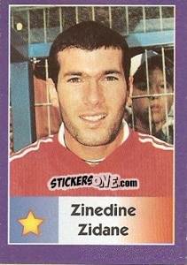 Sticker Zinedine Zidane - World Cup 1998 n. 146 - Diamond