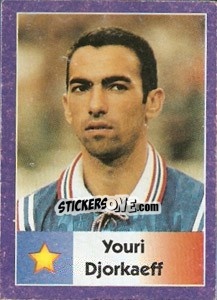 Sticker Youri Djorkaeff - World Cup 1998 - Diamond