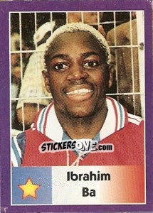 Sticker Ibrahim Ba - World Cup 1998 - Diamond