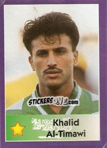 Sticker Khalid Al-Timawi - World Cup 1998 n. 165 - Diamond
