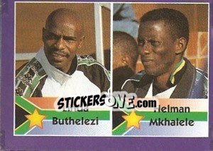 Cromo Linda Buthelezi / Helman Mkhalele - World Cup 1998 - Diamond