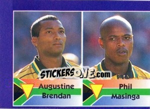 Sticker Augustine Brendan / phil Masinga - World Cup 1998 - Diamond