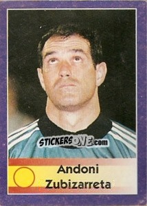 Sticker Andoni Zubizarreta - World Cup 1998 n. 205 - Diamond