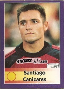 Sticker Santiago Ca&ntildeizares - World Cup 1998 - Diamond