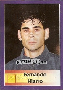 Sticker Fernando Hierro - World Cup 1998 - Diamond