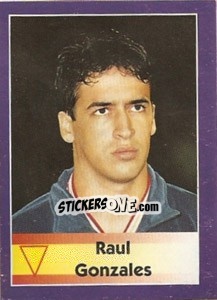 Cromo Raul Gonzalez - World Cup 1998 - Diamond