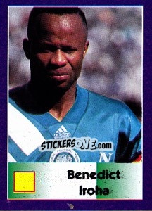 Sticker Benedict Iroha - World Cup 1998 - Diamond