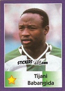 Sticker Tijani Babangida - World Cup 1998 - Diamond