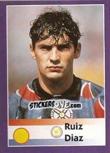 Sticker Ruiz Diaz - World Cup 1998 - Diamond