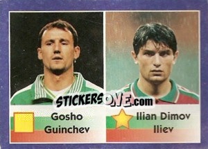 Sticker Gosho Guinchev / Ilian Dimov Iliev - World Cup 1998 - Diamond