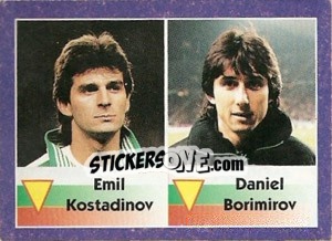Sticker Emil Kostadinov / Daniel Borimirov - World Cup 1998 - Diamond