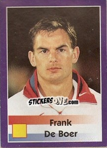 Sticker Frank De Boer - World Cup 1998 - Diamond