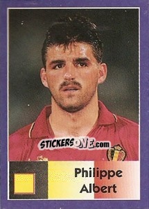 Sticker Philippe Albert - World Cup 1998 - Diamond