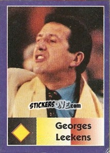 Sticker Georges Leekens - World Cup 1998 - Diamond