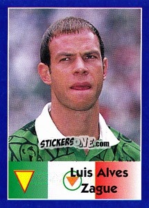 Sticker Luis Alves Zague - World Cup 1998 - Diamond