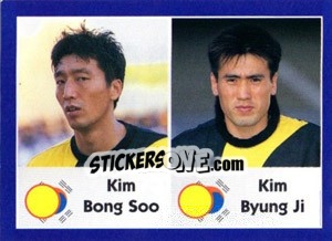 Sticker Kim Bong Soo / kim Byung Ji - World Cup 1998 - Diamond