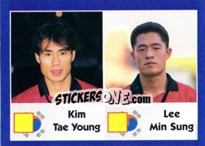 Cromo Kim Tae Young / lee Min Sung - World Cup 1998 - Diamond