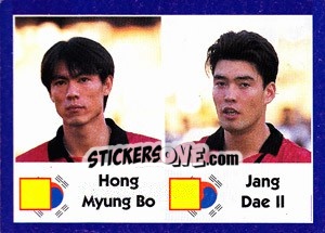 Sticker Hong Myung Bo / Jang Dae Il - World Cup 1998 n. 325 - Diamond