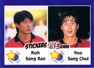 Sticker Roh Sang Rae / Yoo Sang Chul - World Cup 1998 n. 326 - Diamond
