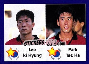 Sticker Lee Ki Hyung / Park Tae Ha - World Cup 1998 - Diamond