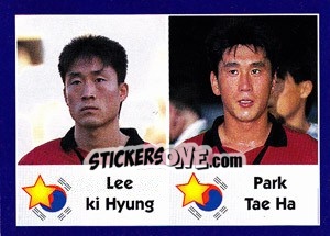 Sticker Lee Ki Hyung / Park Tae Ha - World Cup 1998 n. 327 - Diamond