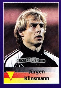 Sticker Jürgen Klinsmann - World Cup 1998 - Diamond