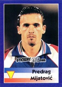 Sticker Predrag Mijatovic - World Cup 1998 - Diamond