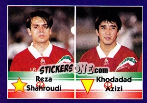 Cromo Reza Shahroudi / Khodadad Azizi - World Cup 1998 - Diamond