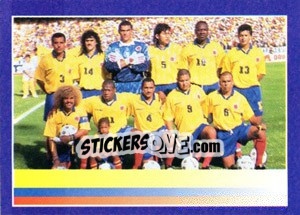 Sticker Colombia - World Cup 1998 - Diamond