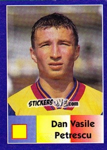 Sticker Dan Vasile Petrescu - World Cup 1998 - Diamond