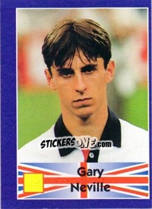 Sticker Gary Neville - World Cup 1998 n. 423 - Diamond
