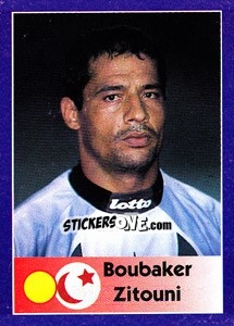 Sticker Boubaker Zitouni - World Cup 1998 - Diamond