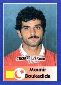 Sticker Mounir Boukadida - World Cup 1998 - Diamond