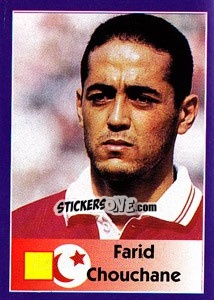 Sticker Farid Chouchane - World Cup 1998 - Diamond