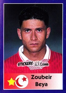 Sticker Zoubeir Beya - World Cup 1998 n. 445 - Diamond