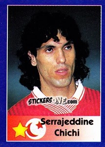 Sticker Serrajeddine Chichi - World Cup 1998 n. 446 - Diamond