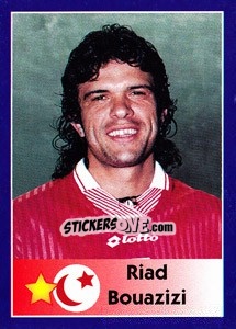 Sticker Riad Bouazizi - World Cup 1998 - Diamond