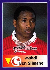 Sticker Mahdi Ben Slimane - World Cup 1998 n. 450 - Diamond