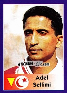 Sticker Adel Sellimi - World Cup 1998 - Diamond