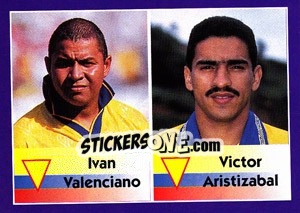 Cromo Ivan Valenciano / Victor Aristizabal - World Cup 1998 - Diamond