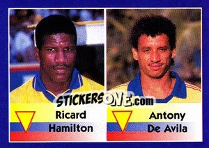 Sticker Ricard Hamilton / Antony De Avila - World Cup 1998 - Diamond