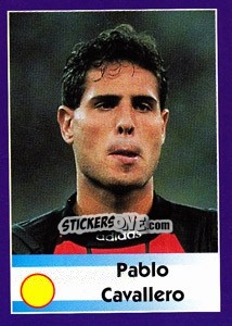Sticker Pablo Cavallero - World Cup 1998 - Diamond