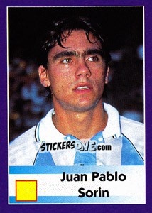 Sticker Juan Pablo Sorin - World Cup 1998 - Diamond