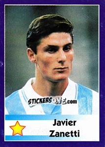 Sticker Javier Zanetti - World Cup 1998 n. 476 - Diamond