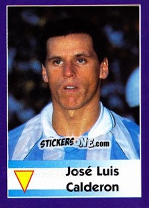 Cromo José Luis Calderon - World Cup 1998 - Diamond