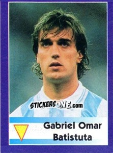 Sticker Gabriel Omar Batistuta - World Cup 1998 n. 482 - Diamond