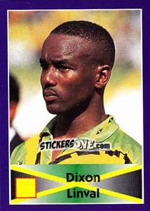 Sticker Dixon Linval - World Cup 1998 - Diamond