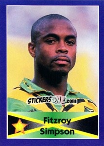 Sticker Fitzroy Simpson - World Cup 1998 - Diamond