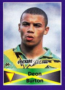 Sticker Deon Burton - World Cup 1998 - Diamond